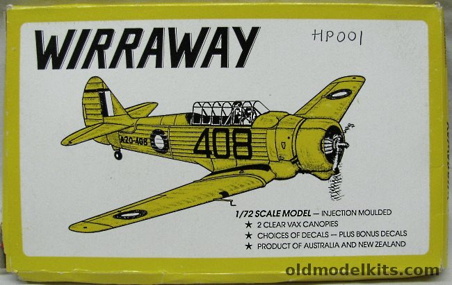 High Planes 1/72 Commonwealth Wirraway - RAAF Australian Air Force RAAF No. 5 SFTS 1944-45 / No. 4 Squadon Just After Historic 'Zero' Kill on 26 Dec 1944., HP001 plastic model kit